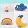 Moon Stars Sun Clouds Rainbow Lightning Plush Toy Decoration Starry Sky Doll