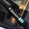 AAAJI1 4 Car Stickers, Window Wiper Decorative Stickers, Laser Waterproof, Suitable for Skoda Octavia Superb Rapid Kodiaya Kroya Fabia