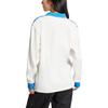 Adidas Originals Striped Logo Embroidered Pullover Long Sleeve T-Shirt Women Tops White IR6100