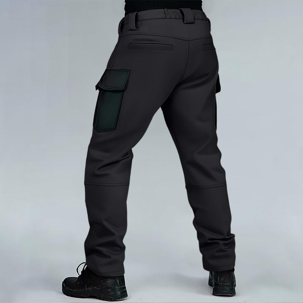 Herren Arbeitshose Outdoor Arbeit Angeln Camping Wasserdicht Verschleißfest Mehrfach-Taschen Arbeitshose (Gürtel nicht enthalten)