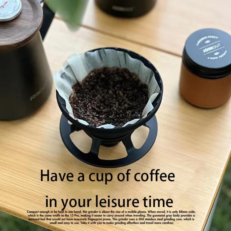 Outdoor Camping Kaffeebrühset, tragbare Silikonfilterbecher-Kombination