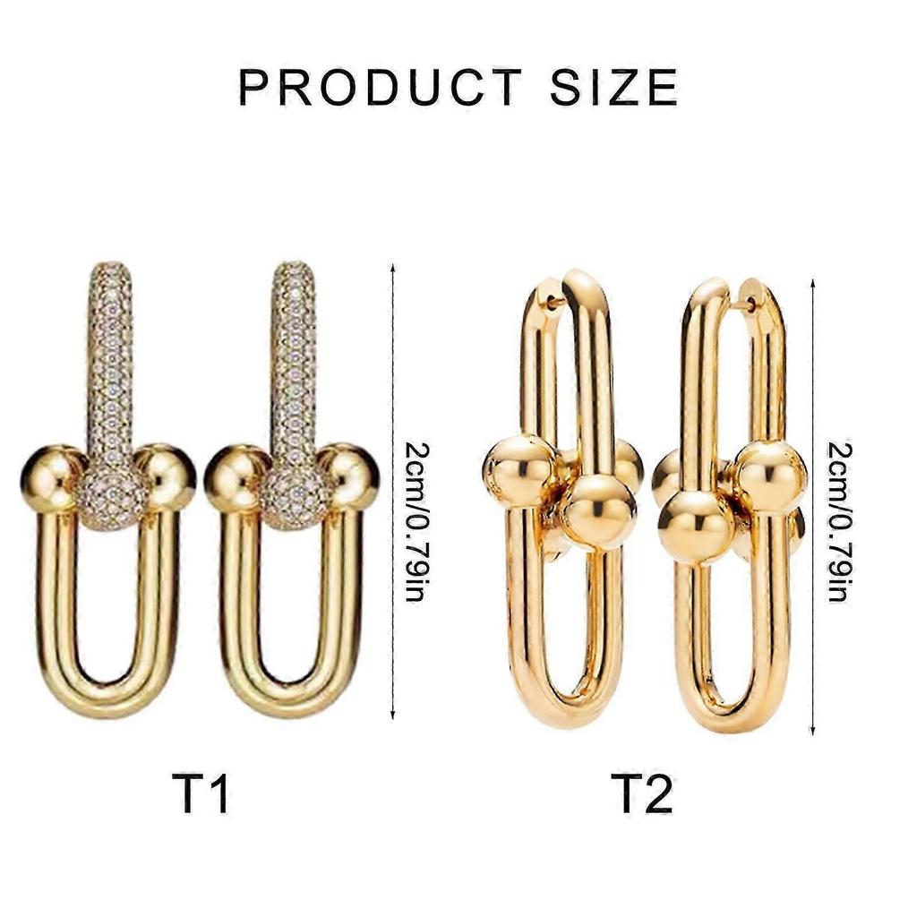 Unique Horseshoe Ear Jewelry Accessories Modern Earrings with Horseshoe Pendant Stylish Ear Jewelry For A Luxurious Look