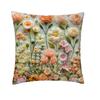 1pcs 45cm 3D Soft Cushion Pillow Cover Elegant Plant Floral Pillowcase for Home Living Room Bedroom Decoration Cushion Cover
