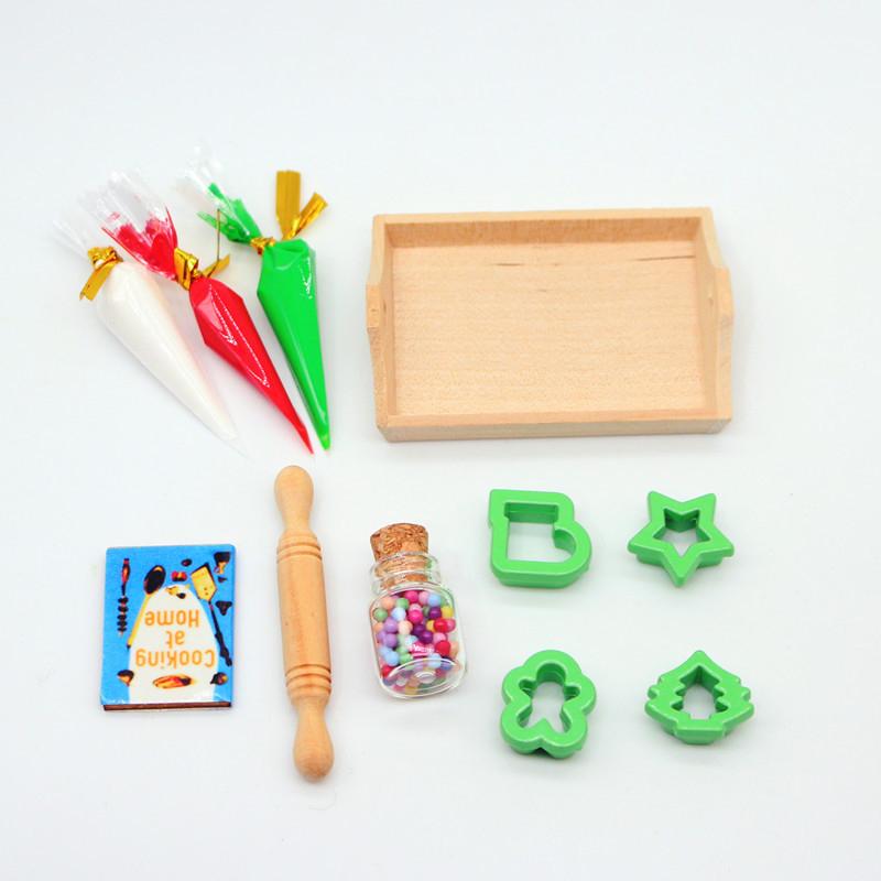 

1/12 кукольный домик, мини-форма для выпечки крема, набор форм для выпечки, кухонный инструмент для выпечки кукольного домика, аксессуары, украшение для кукольного дома, игровая игрушка