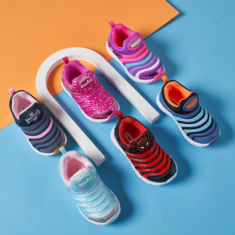 Caterpillar Klassenkamerad 2025 Neue Frühling und Herbst Einzelschuhe Stoffoberfläche Freizeitschuhe Sportschuhe Jungen und Mädchen weiche Sohle bequem ein Pedal