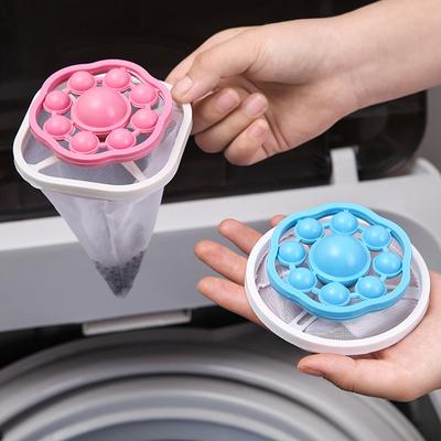 Reusable Washing Machine Hair Filter Floating Hair Filtering Pet Fur Hair Removal Catcher Mesh Dirty Collection Cleaning Balls
