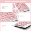 White US Layout Retro Typewriter Round 3 Brightness Full Numeric Silent for Pink & LightWired Keyboard, Style, Keycaps, Backlit, Levels, Size,