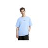 Adidas Minimalist Pullover Comfortable Short Sleeve Nautical Round Neck T-Shirt Men T-Shirts Sky-Blue KB9468