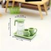 High-Transparency Acrylic Mini Water Cup Set, 1:12 Dollhouse Mini Tableware, Miniature Scene, DIY Decorative Accessories