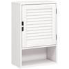 Bathroom Cabinet, Wall Mounted Storage Cabinet with Adjustable Shelves, 40 x 20 x 60 cm, White