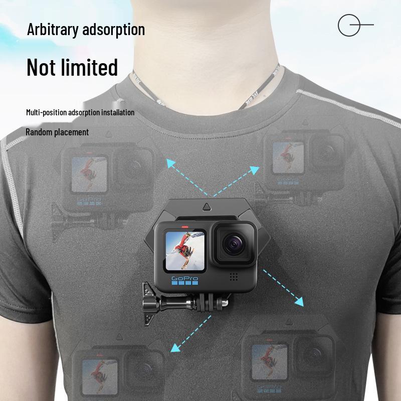 Držák do auta z hliníkové slitiny pro GoPro: Držák pro živé vysílání z pohledu první osoby s magnetickou základnou.