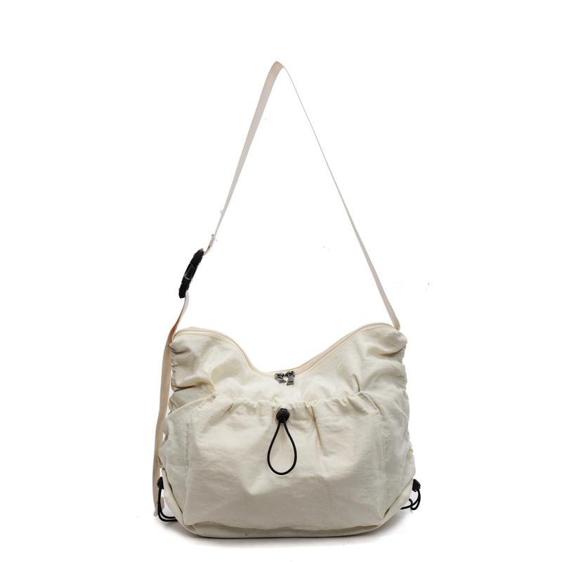 Crossbody Bag Women's Large Capacity Dumpling Bag Solid Color Shoulder Bag Student Class Bag