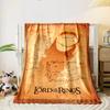 The Lord of the Rings Map Design Blanket, Flannel blanket for bedroom, living room, sofa, and nap sofas