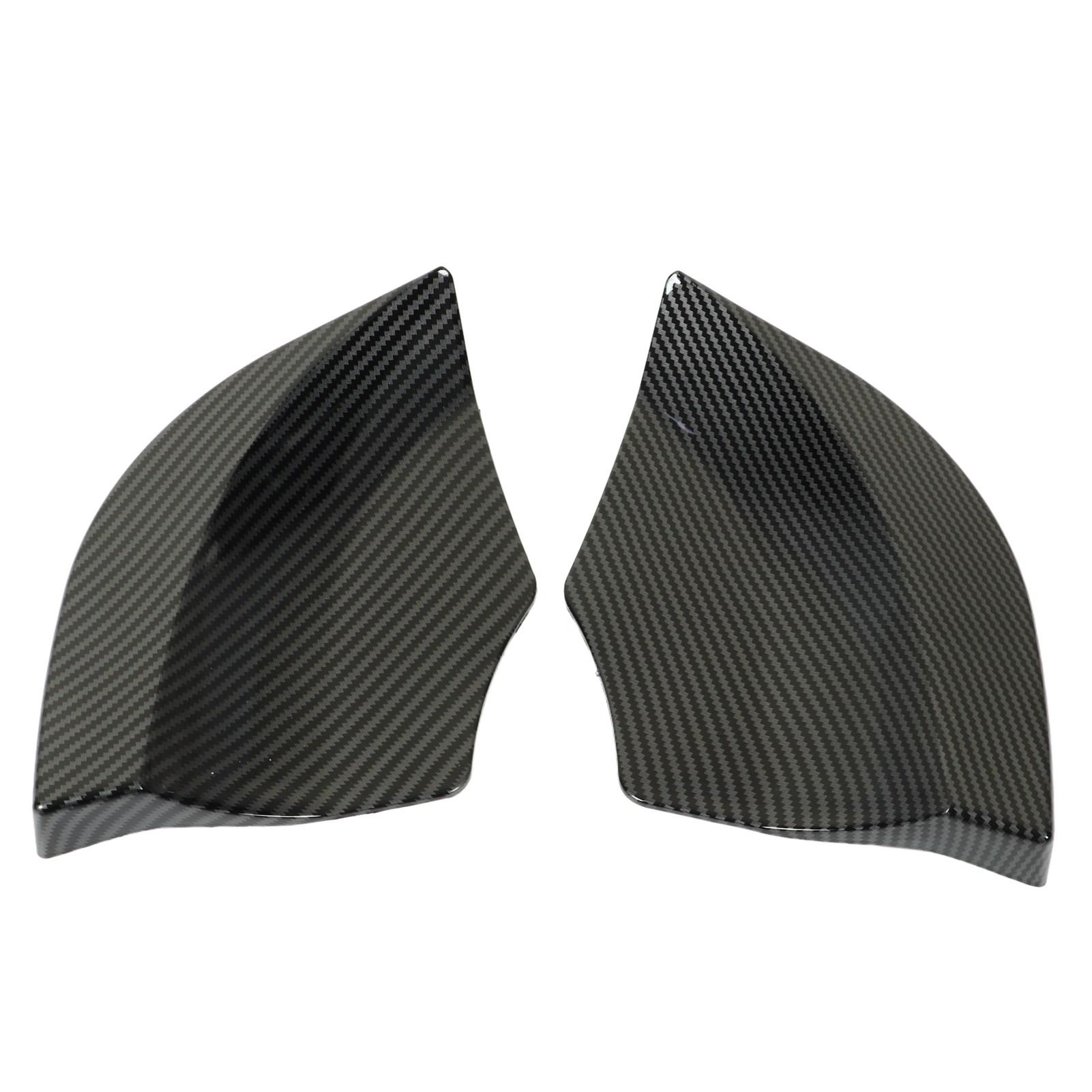 1 Pair Rear Bumper Splitter Replacement ABS Plastic Automobile Rear Bumper Diffuser Left and Right Carbon Fiber Style