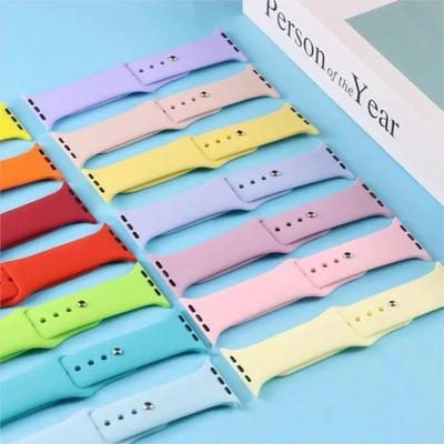 Pasek silikonowy do paska do zegarka Apple 44mm 45mm 40mm Ultra 49mm 41mm 38mm bransoletka iwatch seria zegarków Apple 8 7 6 5 4 3 44 45 mm