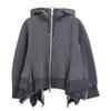 Sacai 24-07163 Sponge Sweat Parka Tops 38 grayUsed