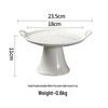 Ceramic Cake Stand with High Foot, Glass Cover & Dessert Plate