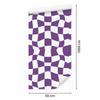 Wallpaper Casual Checkerboard Purple, White and Light Gray 50x1000