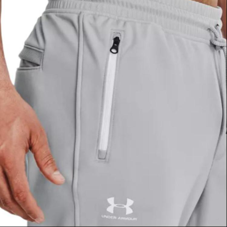 Under Armour Sportstyle Logo Print Drawstring Mid Waist Jogger Men Bottoms Gray 1290261-011