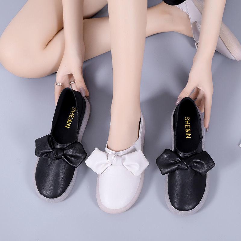 White White Shoes, Hospital Nurse Shoes, Female Hot Products, Butterfly One Step Shoes, Pregnant Women's Shoes, Anti Slip New Bean Shoes, Soft Bottom