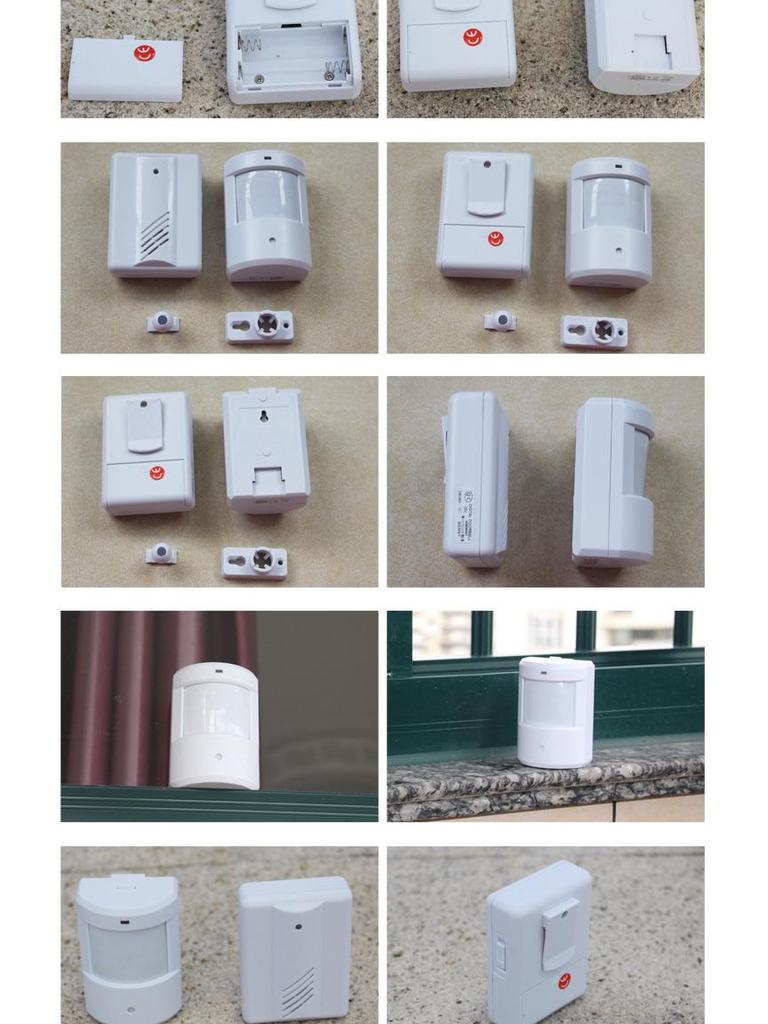 Ultra-Long Range Infrared Sensor Battery-Powered Doorbell with Split Design and Alarm Feature