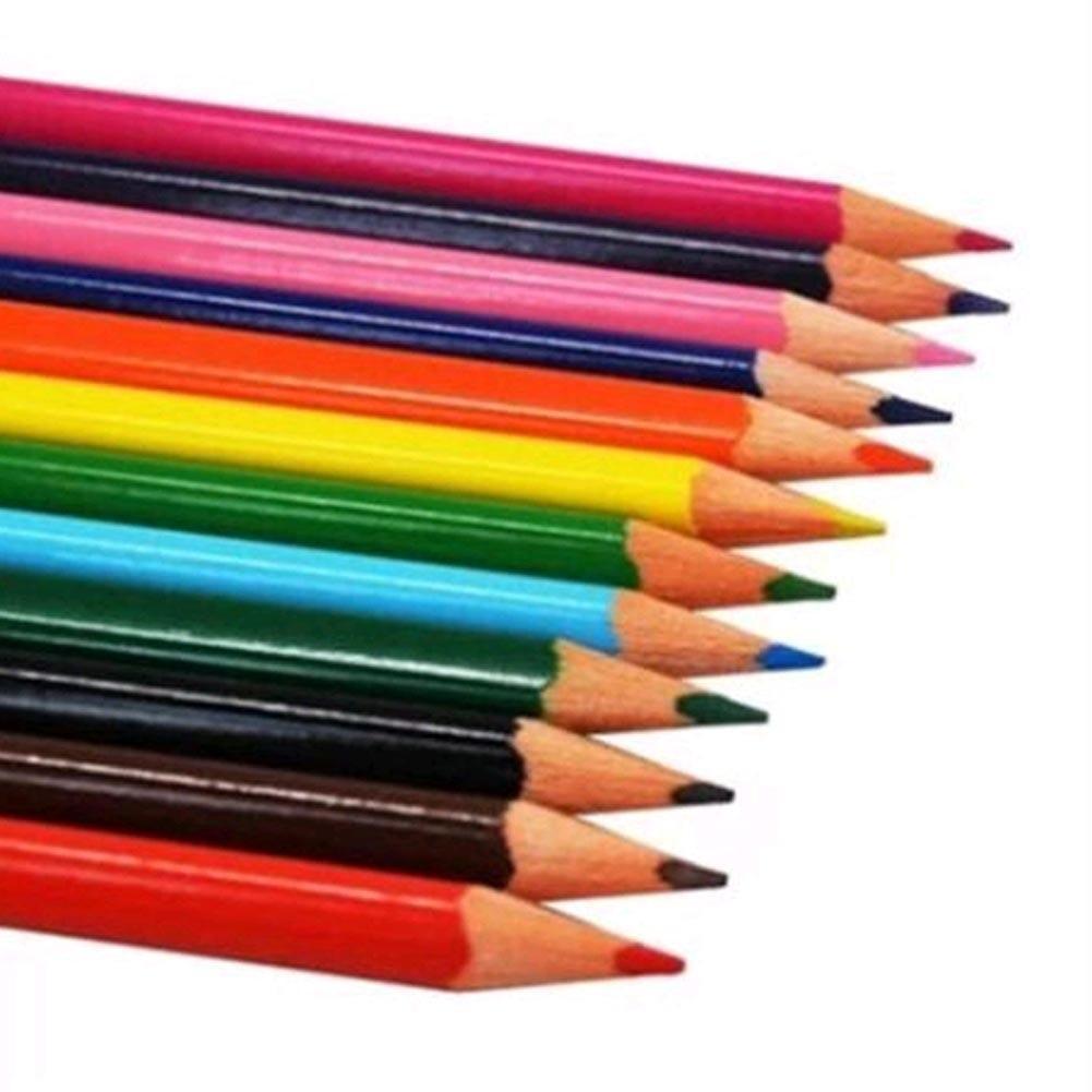 12Pcs Metallic Non-toxic Colored Drawing Pencils 12 Color Drawing Sketching