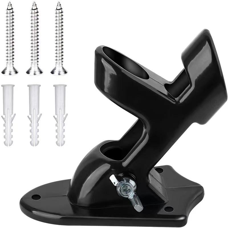 1.8m Rotating Stainless Steel Flagpole, 5-Section, Anti-Tangle, Wall-Mountable, Outdoor Use