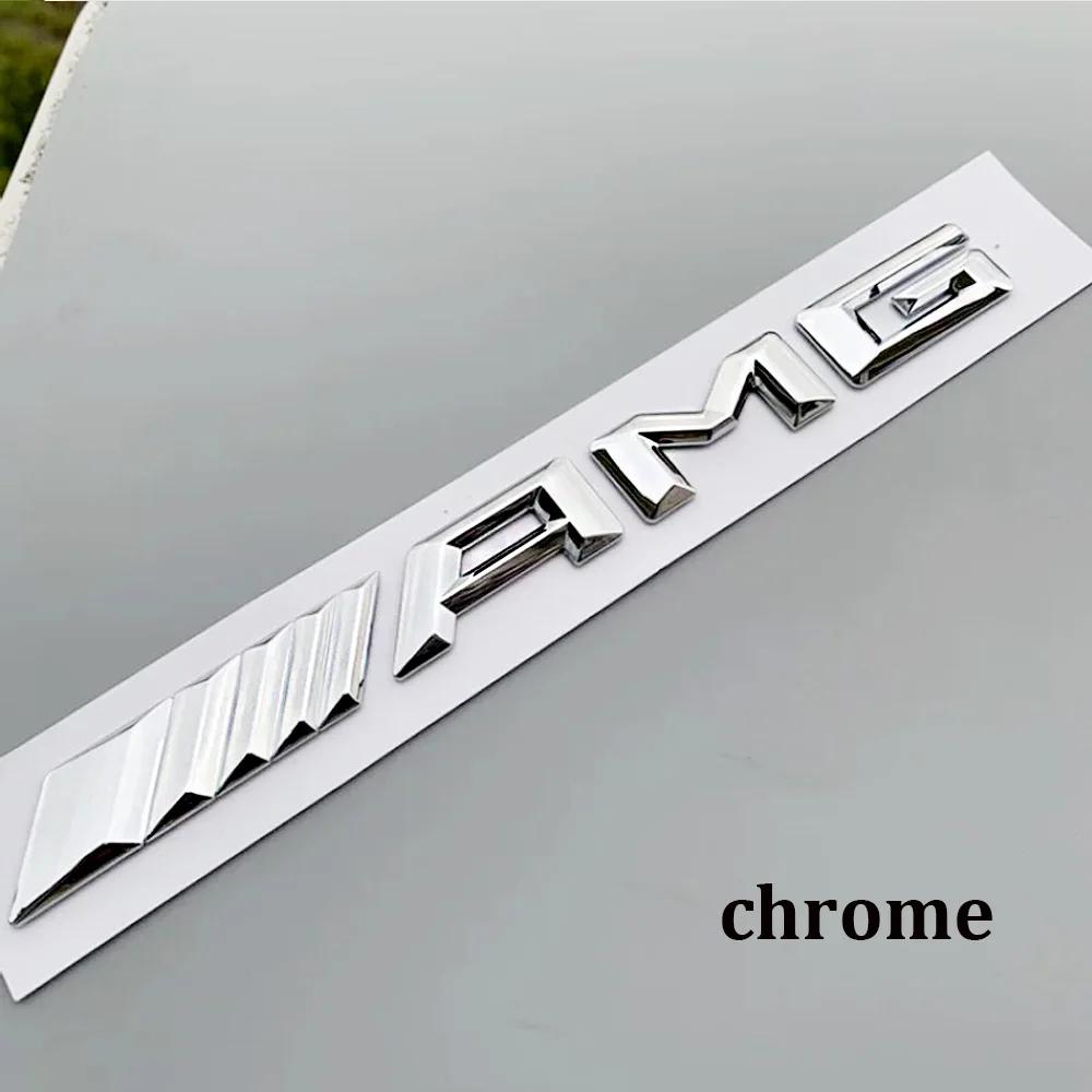 1pcs 3D Car Rear Trunk Emblem Decal Letters Sticker Mercedes Benz AMG A B C E G CLA W211 W203 W204 W210 W124 Accessories