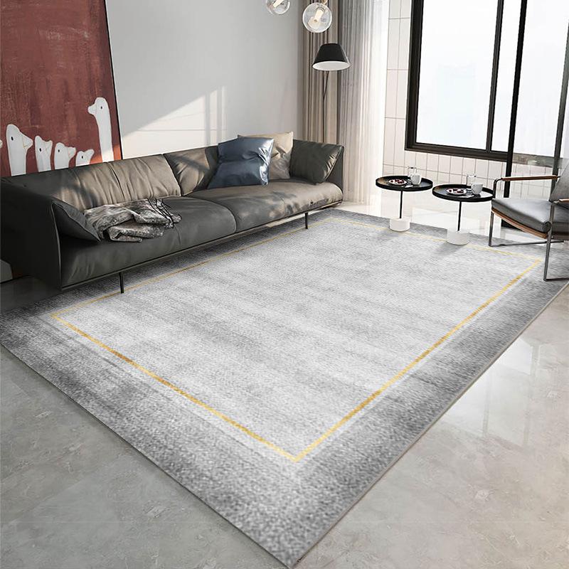 Japanese Style Quiet Wind Living Room Carpet Floor Mat Nordic Geometric Luxury Carpet Full Bedding Household Room Bedside Carpet