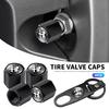 Car Accessories Metal Wheel Tire Valve Caps With Wrench Keychain For Alfa Romeo Giulietta Mito Giulia Stelvio Brera 147 156