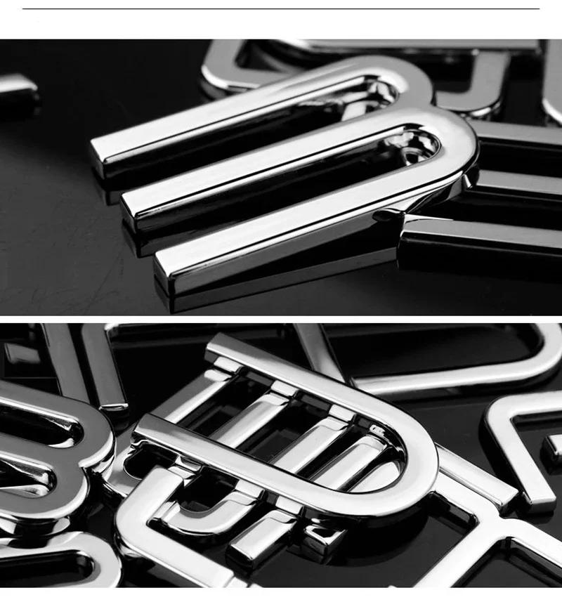 Car Logo Metal Modification BYD ATTO 3 Han Don Build Your Dream Letter Decoration Sticker for BYD Series Car Logo Tail Tag