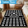 Custom Name Botafogo Emblem Rug Game Carpet, Floor Mat for Bedroom Living Room Entryway Rug, Home Decor Idea Gift for Christmas birthday