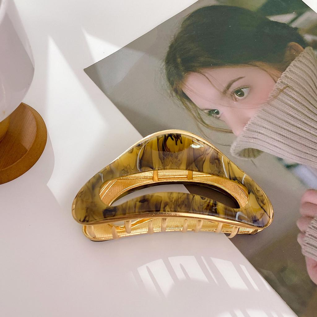 Große Elegante Minimalistische Haarspangen aus Hochwertigem Acryl für Frauen