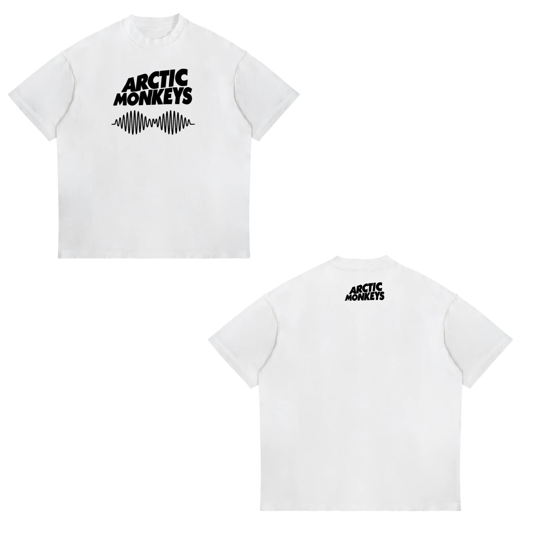 Retro Rock Arctic Monkeys Music Album Graphic TShrit Unisexs Vintage Cotton Oversized Short Sleeve T Shirt Y2k Hip Hop Streetwear XL