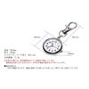 KOYOKOMA Nurse Watch, Reverse Clock, Simple Design, Carabiner Clip, Men's & Women's, Backpack Bag, One-Point Accent (Pink Gold x Black)