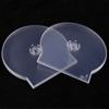 1/3Pcs Transparent Plastic Single Piece Round Disc Case Cd Case Thickened Cd Dvd Disc Box Disc Case Storage Box