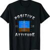 New Positive Attitude Aviation Pilot Primary Flight T Shirt Made In Usa