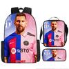 Football Schoolbag Three-Piece Backpack Pencil Bag Satchel Package Primary And Secondary School Students Schoolbag