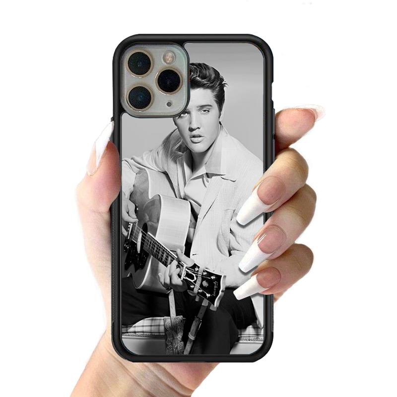 Elvis Presley Singer Phone Case Silicone PC+TPU Case for iPhone 11 12 13 Pro Max 8 7 6 Plus X SE XR Hard Fundas