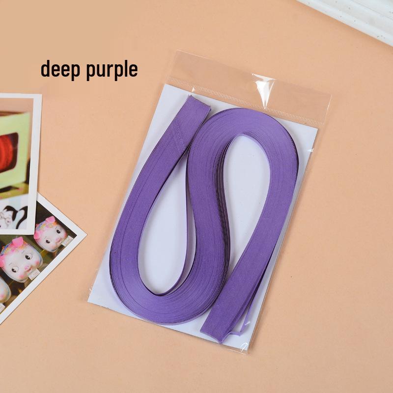 10mm Wide Monochromatic Quilling Strips - 120 Handcrafted Paper Strips, 53cm Long for Quilling Art