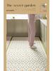 Non-Slip, Oil-Proof PVC Kitchen Floor Mat - Stain-Resistant, Easy-Clean, Full-Coverage Leather