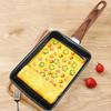 Pot Square Frying Pan Flat Bottom Mini Egg Cooker Non-stick Fried Cooking Griddle Breakfast Pan Egg Roll Frying Pan Fried Eggs