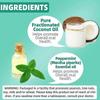 Whitening Oil Pulling Coconut Oil, Alcohol Free Natural Mouthwash with Virgin Coconut Oil & Peppermint Oil, Teeth Whitening,8 Fl.Oz