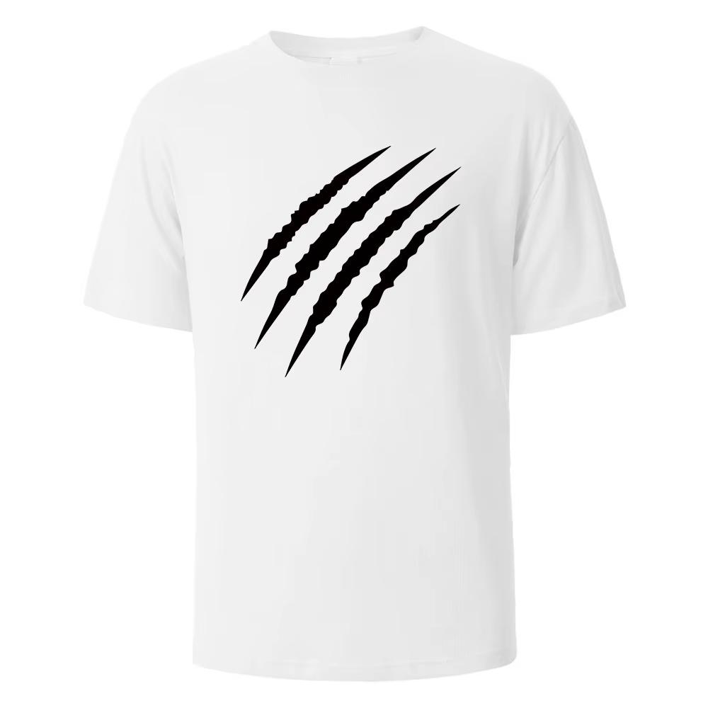 Unisex Summer Pattern Printed Short Sleeved Tshirt Fashionable And Simple Round Neck Tshirt Versatile Tshirt