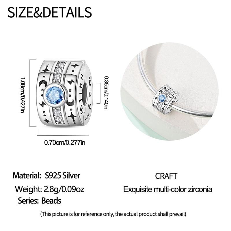 Square Dice Flower Cherry Stopper Clip Beads Fit Original Copper Charm Bracelet Diy Lovely Pendants For Woman Jewelry Gift