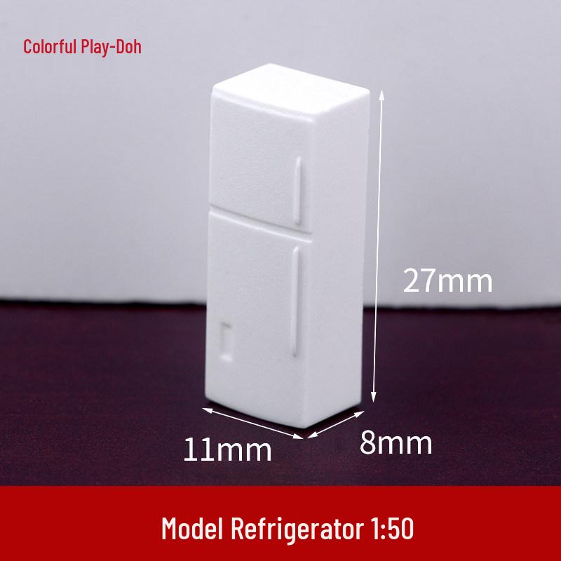 1:50 Scale White ABS Furniture Set for Architectural Model Interior Layout