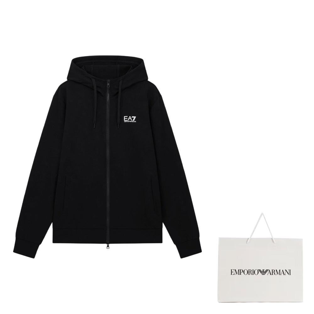 Emporio Armani EA7 FW24 Jacken & Mäntel Herren Schwarz 8NPM33-PJVRZ-1200