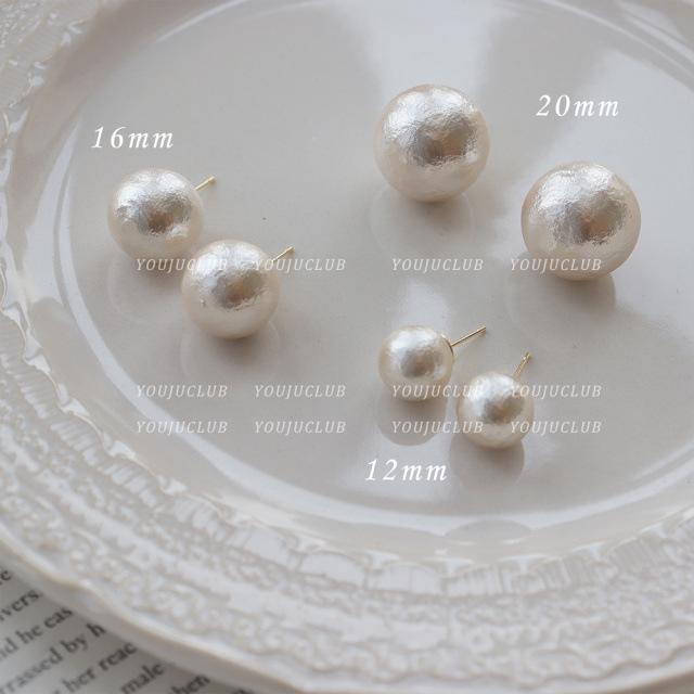 S925 Silver Needle Pearl Stud Earrings for Women