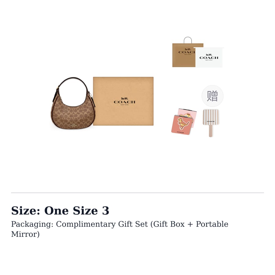 Coach Coated Canvas With Smooth Leather Crescent Bag Shoulder Bag Medium Women's Brown CDX17-IMXHE