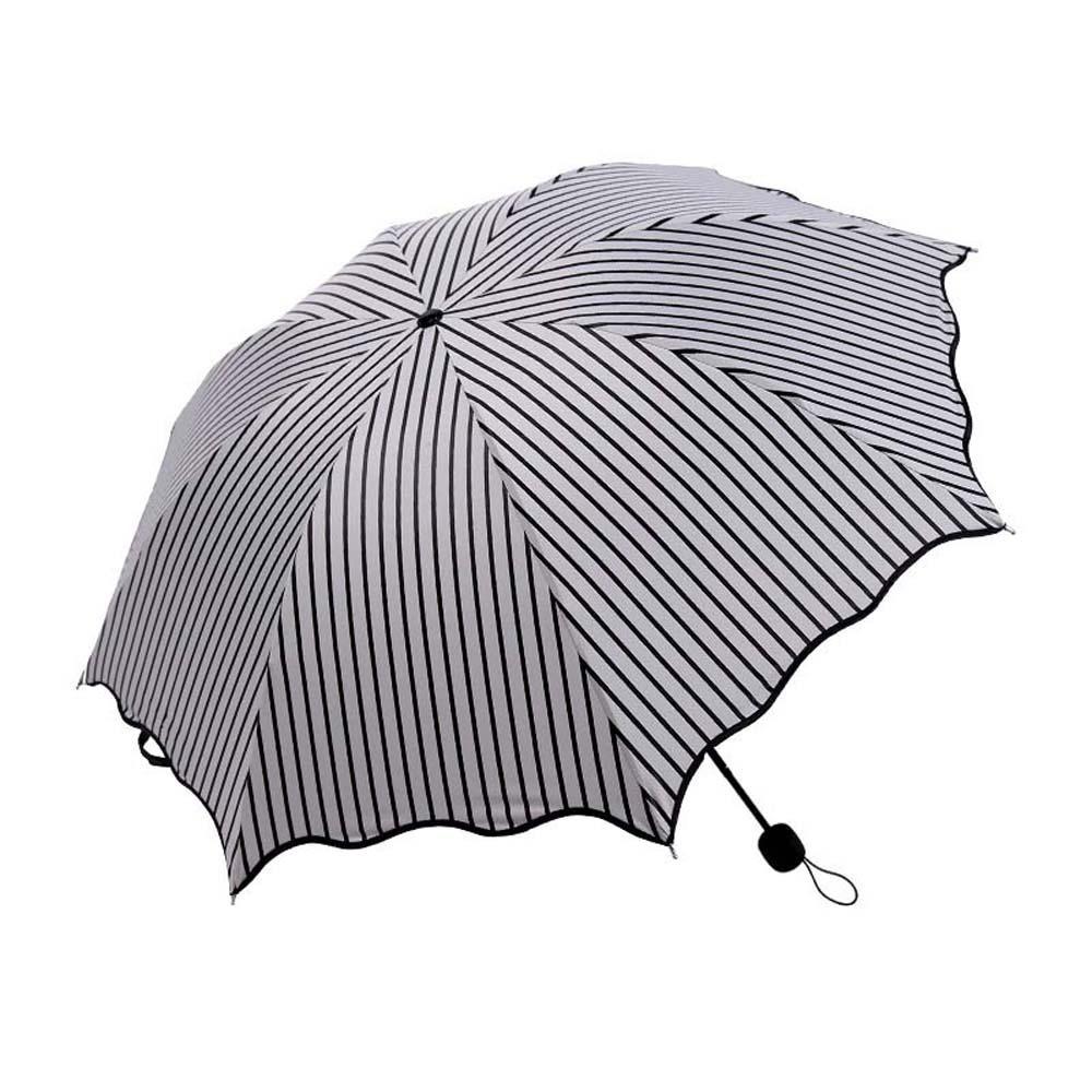 Flower Shaped Design Dual-use Folding Umbrella Lightweight anti-UV Protection Brolly  Travel